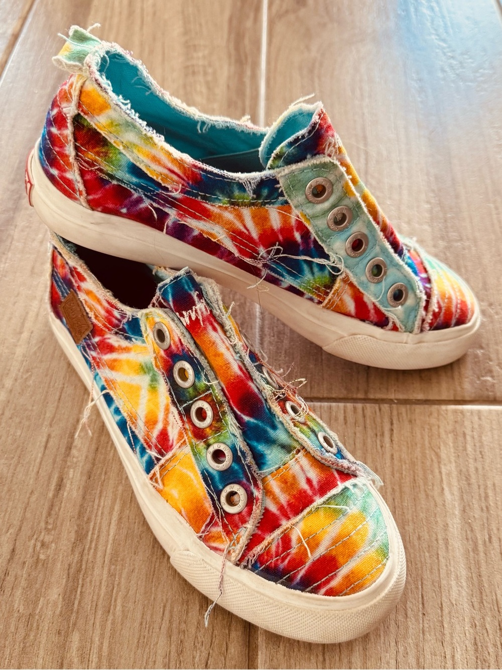 Kids Blowfish Slip-On Tie-Dye Canvas Sneakers